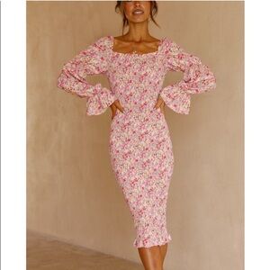 SNDYS Courtney Midi Dress L